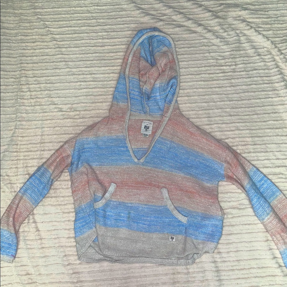 Pink and blue sweatshirt